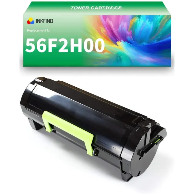 INKFIND 56F2H00 Tonercartridge compatibel met Lexmark 56F2H00 Toner Cartridge 56F2H00 - 1-pack Zwart (hoge capaciteit) XL Zwart x 1