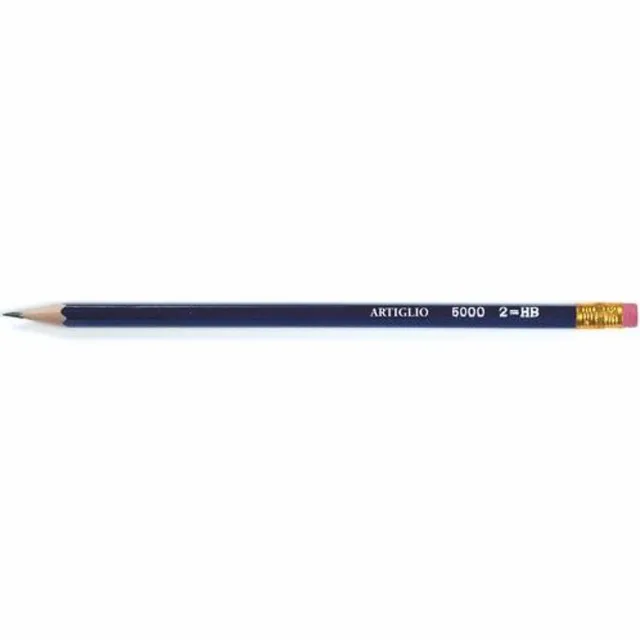 Artiglio 5000SC grafietpotlood HB 12 stuk(s) Zwart