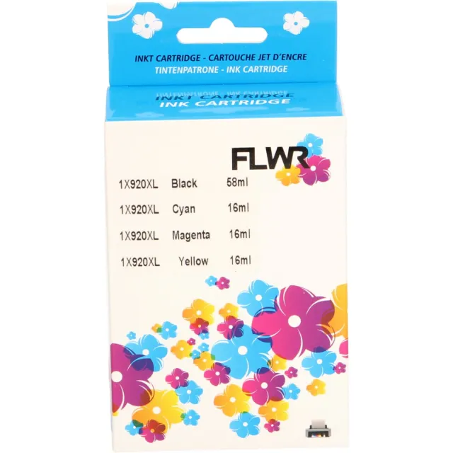FLWR Cartridges / HP 920XL Multipack / zwart en kleur / Geschikt voor HP