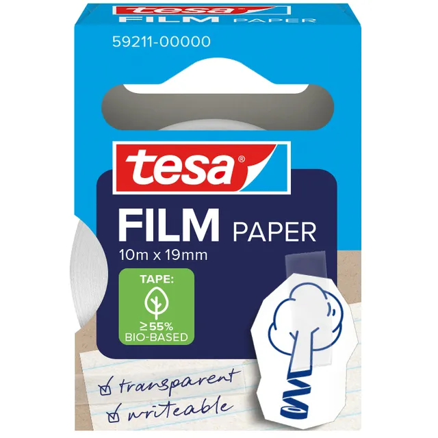 Tesa Plakband tesafilm papier 19mmx10m