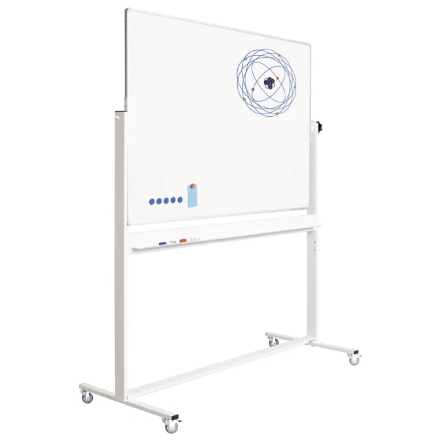 Smit Visual kantelbord, emaille, magnetisch, aluminium frame, 150 x 100 cm