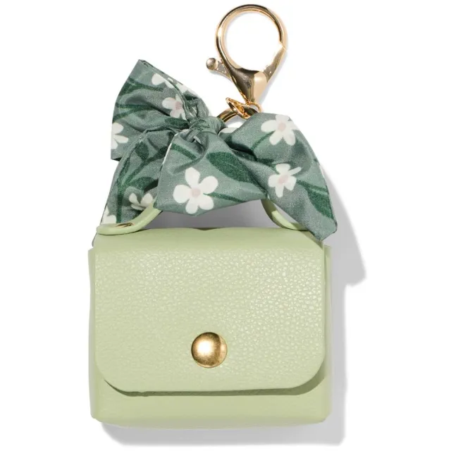 HEMA Pouch bloemen (donkergroen)