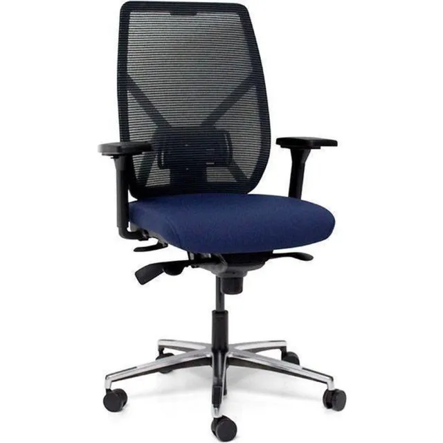 MR Actiflexx Bureaustoel Actiflexx Weave ARBO NPR 1813 | stof blauw - rug zwart | aluminium voetenkruis! Blauw / zwart