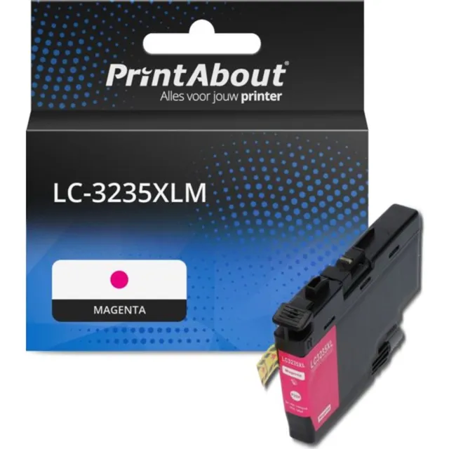 PrintAbout Huismerk Brother LC-3235XLM Inktcartridge Magenta Hoge capaciteit