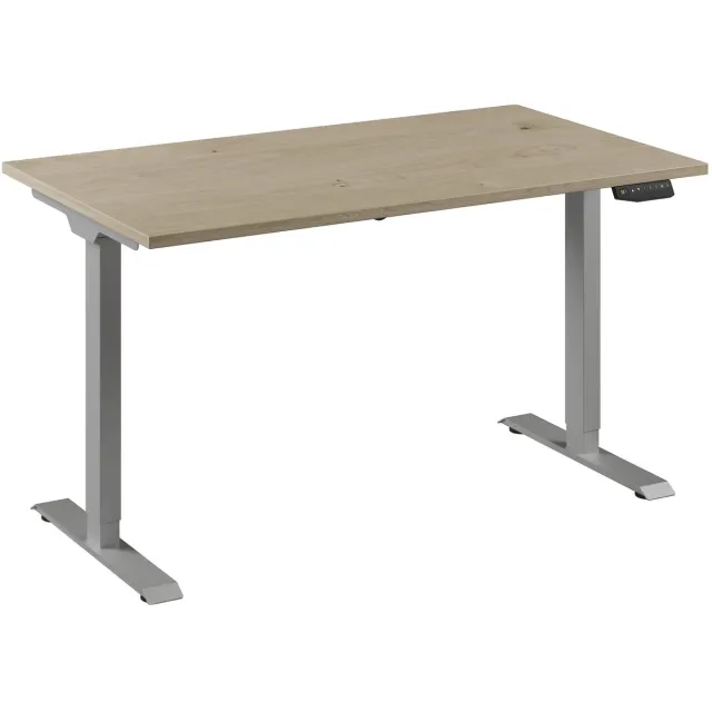 Ceha Europe Bureau Adjust 1 Plus QA 140x80 Aluminium/Eiken wit