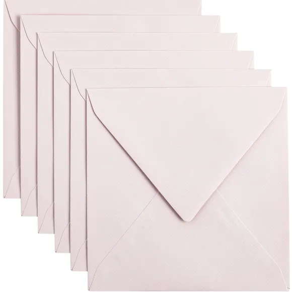 Envelop Papicolor 140x140mm lichtroze pak à 6 stuks