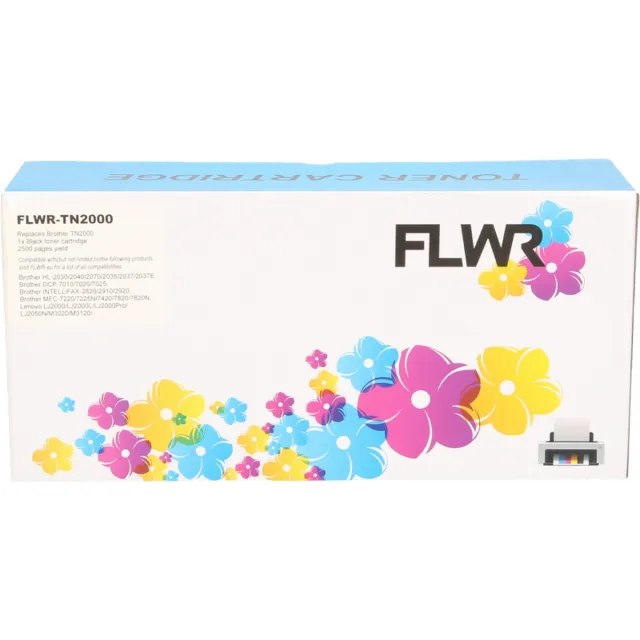 FLWR Toners / Brother TN-2000 / TN-2005 / zwart / Geschikt voor Brother