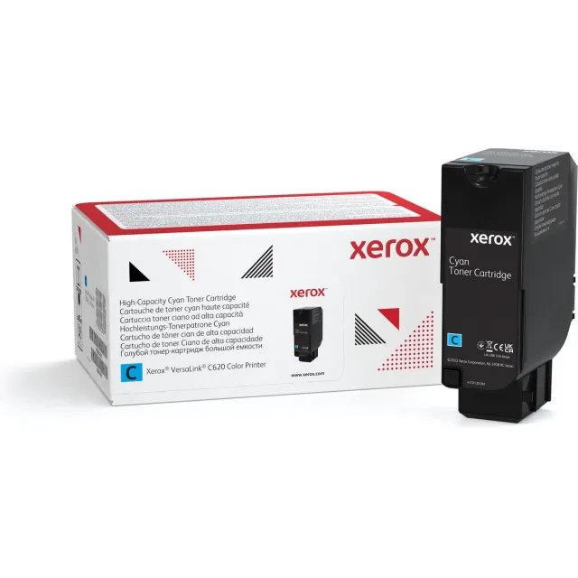 Xerox VersaLink C620 cyan tonerkassett med høy kapasitet (12 000 sider) Cyaan