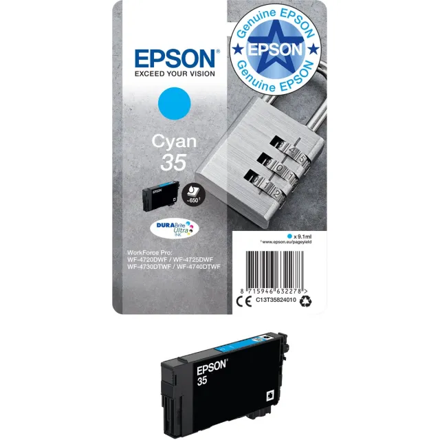Epson 35 - Inktcartridge / Cyaan