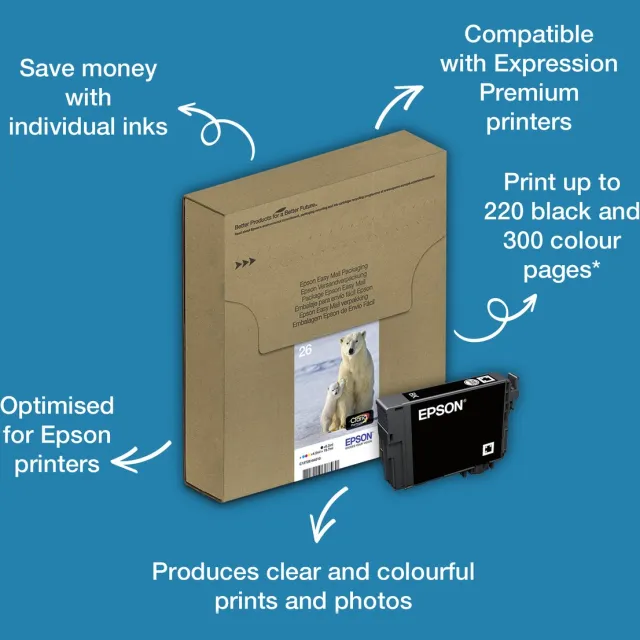 Epson 26 Multipack 4-colours EasyMail Zwart;Cyaan;Magenta;Geel