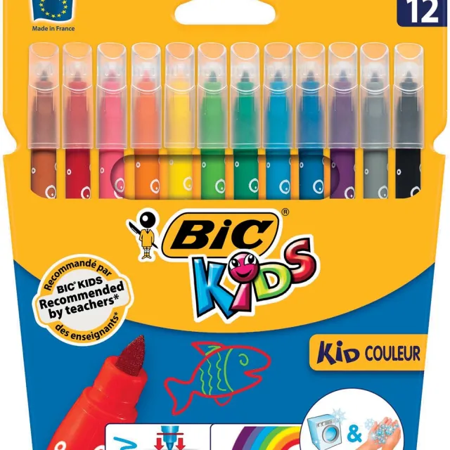 Bic viltstift Kid Couleur 12 stiften