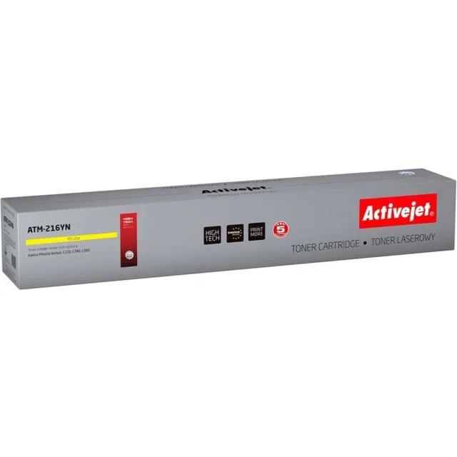 ActiveJet ATM-216YN Toner voor Konica Minolta-printer; Konica Minolta TN216Y vervanging; Opperste; 26000 pagina's; geel.