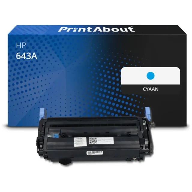 PrintAbout huismerk Toner 643A (Q5951A) Cyaan Geschikt voor HP