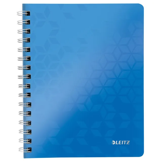 Leitz WOW schrift ft A4, geruit 5 mm, blauw
