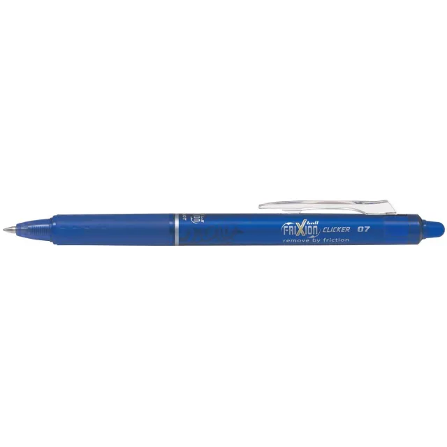 Pilot intrekbare roller FriXion Ball Clicker, medium punt, 0,7 mm, blauw geel