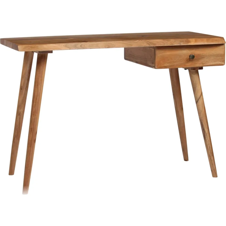 vidaXL Schrijftafel 110x50x76 cm massief acaciahout bruin, foto 4