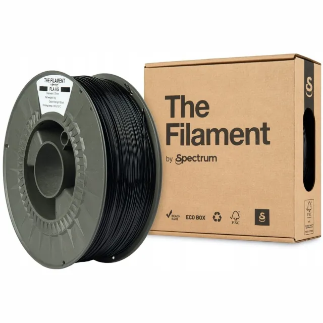 Spectrum Filaments The Filament by Spectrum PLA HS midnight Zwart 1 kg Filament