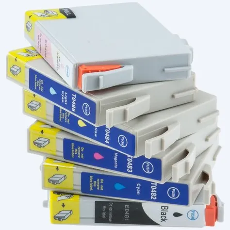 KATRIZ huismerk voor EpsonT0481BK+T0482CY+T0483MG+T0484YL+T0485LCY+T0486LMG (6stuks) |Geschikt voor Epson Stylus Photo R200/R220/R300/R300M/R320/R340/RX200/RX300/RX320/RX500/RX600/RX620/RX640 Zwart,Cyan,Magenta, Geel, licht cyaan,licht magenta