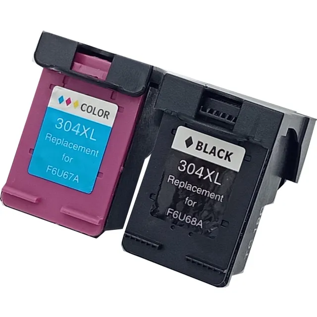 KATRIZ Inkt HP 304XL Zwart & Kleur – Remanufactured Huismerk |Geschikt voor HP DeskJet 2600 / 2620 / 2621 / 2622 /2623 / 2624 / 2630 / 2632 / 2634 /2652 / 2655 / 2675 / 2676 / 2677 / 2678 / 3700 / 3720 / 3730 / 3732 / 3733 / 3735 / 3750 / 3760 Zwart, Kkeur