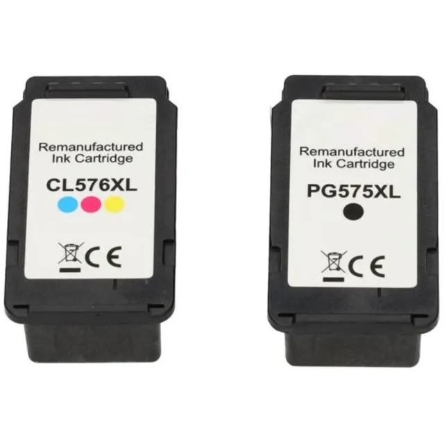 InktDL Huismerk geschikt voor Canon PG-575 / CL-576 XL Inktcartridges - TS3550i - TS3551i - TR4750i - TR4751i Zwart & Kleur
