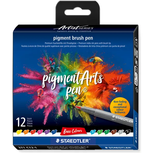 Staedtler Brushpen Staedtler PigmentArts set à 12 kleuren