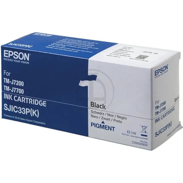 Epson SJIC33P(K) Ink Cartridge Zwart