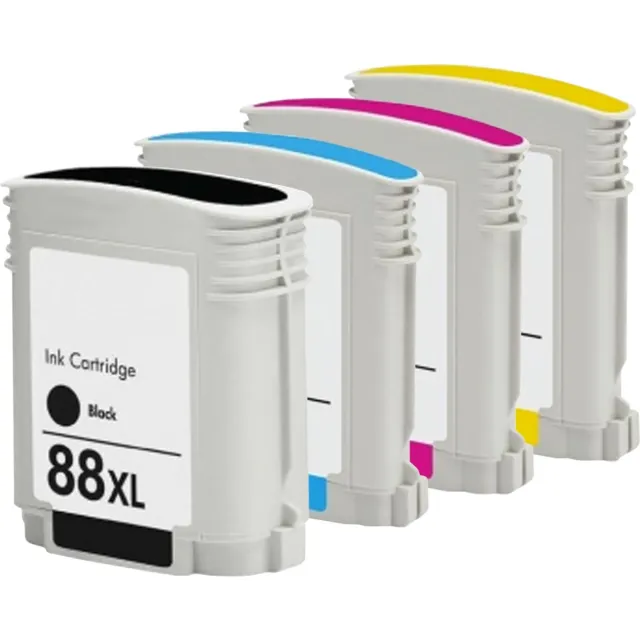 Inktkenners Inktcartridges Geschikt voor HP 88XL| Multipack van 4 stuks Geschikt voor HP OfficeJet Pro K5300 - K5400 - K550 - K8600 - L7400 - L7500 - L7480 - L7580 - L7590