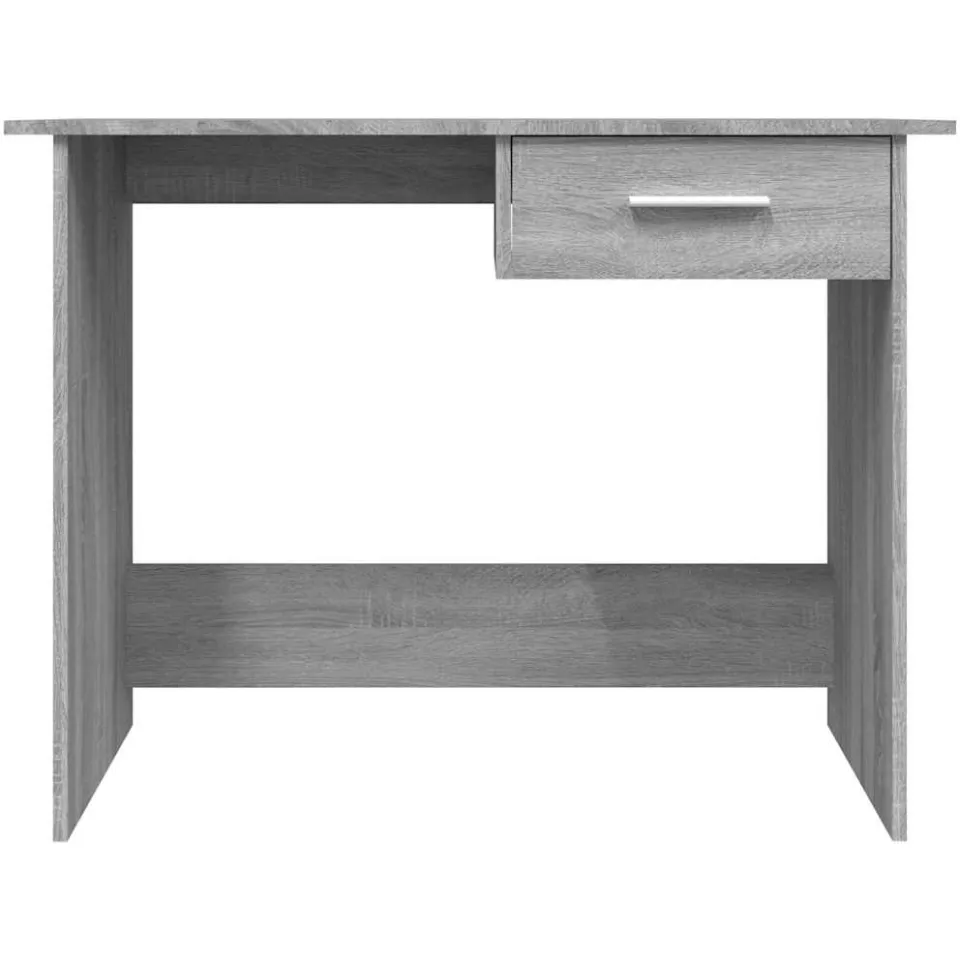 vidaXL Bureau 100x50x76 cm bewerkt hout grijs sonoma eikenkleurig