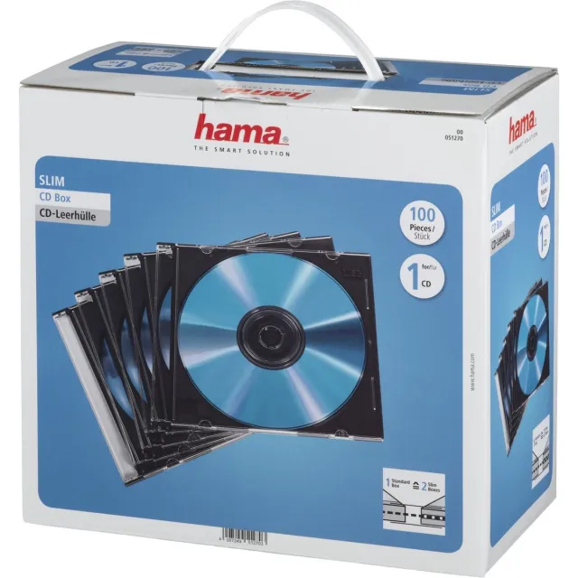 Hama Jewel Case - CD Hoesjes - 100 stuks Zwart
