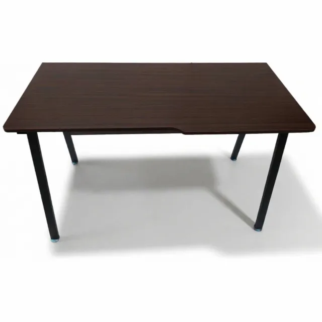 VDD Computertafel bureau Stoer - industrieel modern - 130 cm breed - zwart frame bruin tafelblad - Bureau - Thuiswerkplek - Computermeubel Zwart - bruin