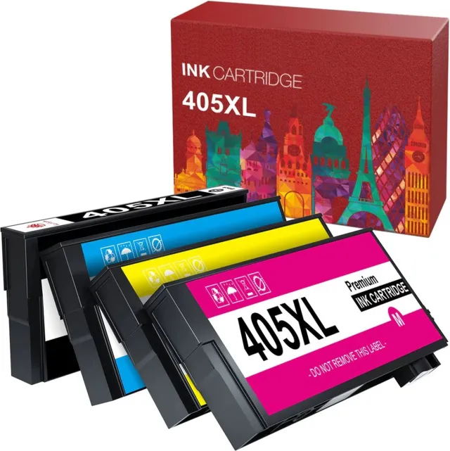 WeCare 4-pack | Geschikt voor Epson 405XL inktcartridges - Geschikt voor Epson WF-7310DTW - WF-7830DTWF - WF-7840DTWF - WF-3820DWF - WF-4820DWF - WF-4830DTWF Multipack 4 cartridges | BK C M Y