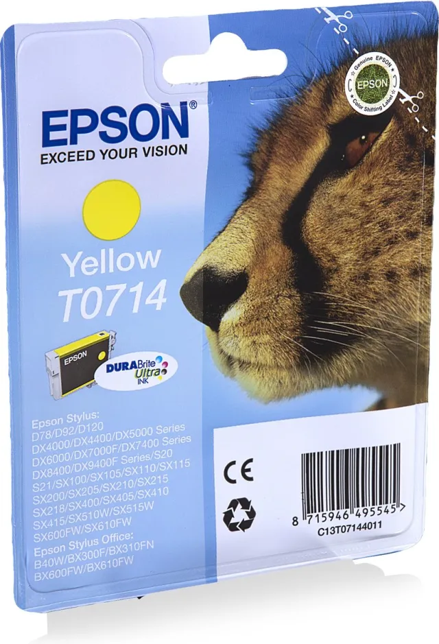 Epson T071 - Inktcartridge / Geel