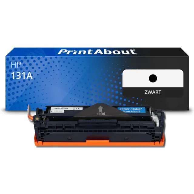 PrintAbout huismerk Toner 131A (CF210A) Zwart Geschikt voor HP