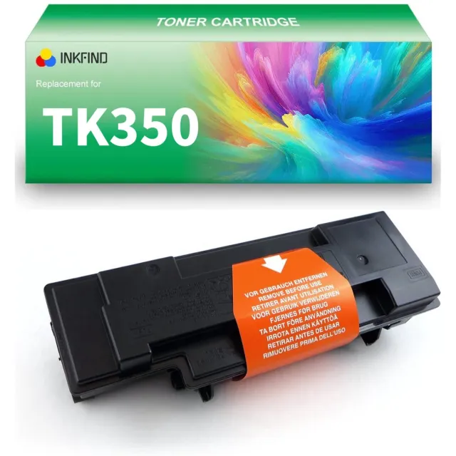 INKFIND TK350 Zwart tonercartridge van 1 stuk compatibel met Kyocera TK350 TK-350 voor Kyocera FS-3920DN FS-3040MFP FS-3140MFP 1-pack BK Zwart x1