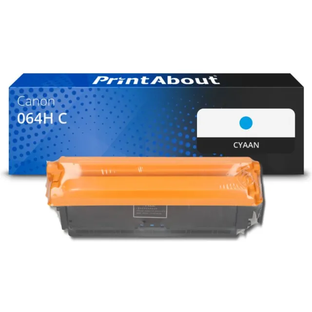 PrintAbout huismerk Toner 064H C Cyaan Hoge capaciteit Geschikt voor Canon
