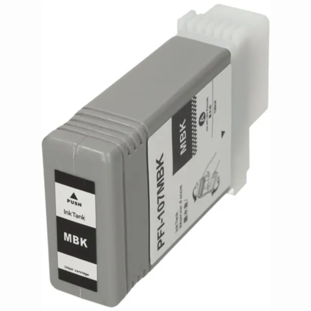 PrintAbout huismerk Inktcartridge PFI-107MBK Mat-zwart geschikt voor Canon