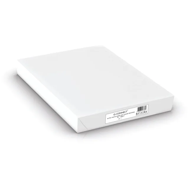 Q-CONNECT presentatiepapier, ultra white, ft A4, 120 g, pak van 250 vel, wit