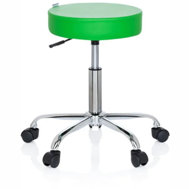 hjh office Werkkruk OPERATOR II Kunstleder groen chroom hjh OFFICE
