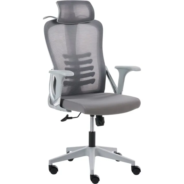 Beliani ERGONOX - Bureaustoel - Grijs - Mesh