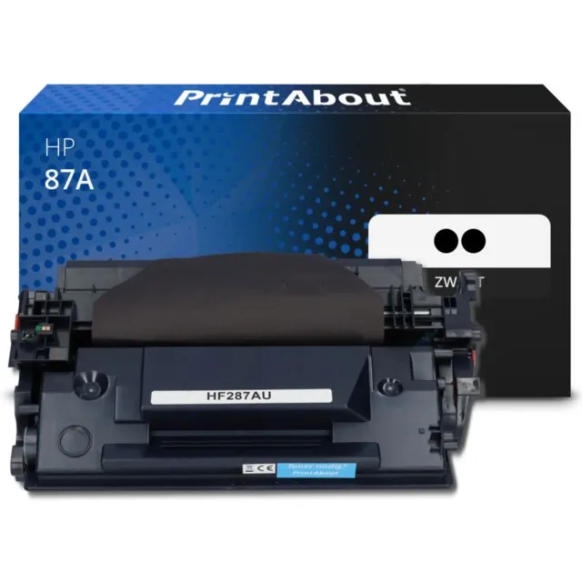 PrintAbout huismerk Toner 87A (CF287A) Zwart Multipack geschikt voor HP