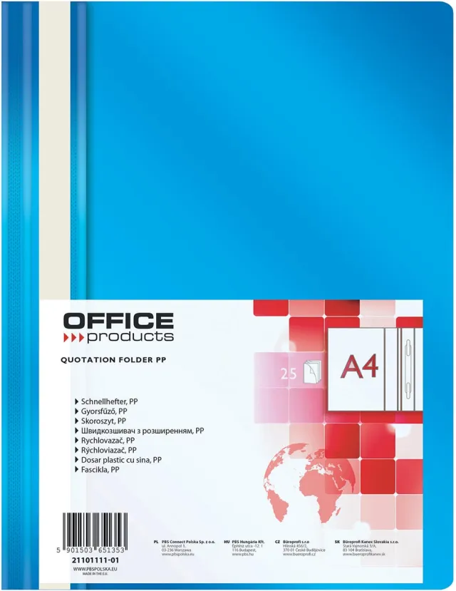 Office Products snelhechtmap, blauw