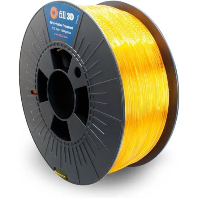 Fill 3D PETG Yellow Transparent 1 kg Geel transparant