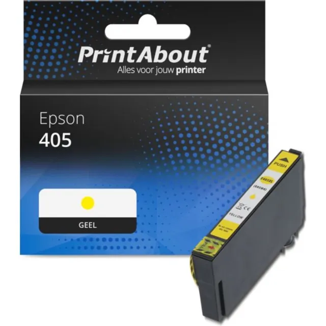 PrintAbout Huismerk Epson 405 (C13T05G44010) Inktcartridge Geel