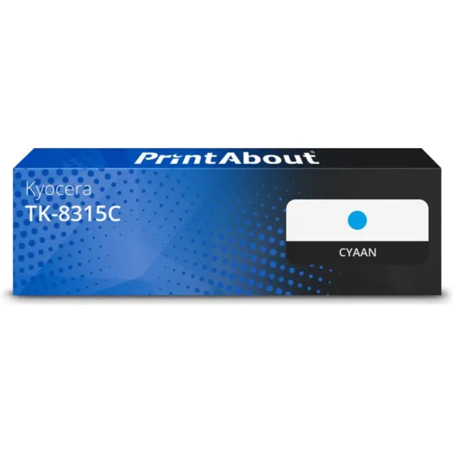 PrintAbout Huismerk Kyocera TK-8315C Toner Cyaan