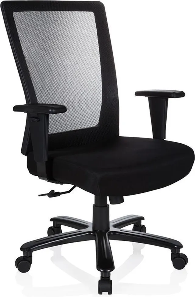 hjh office XL bureaustoel XXL EXTENDER Netstof / stof zwart hjh OFFICE