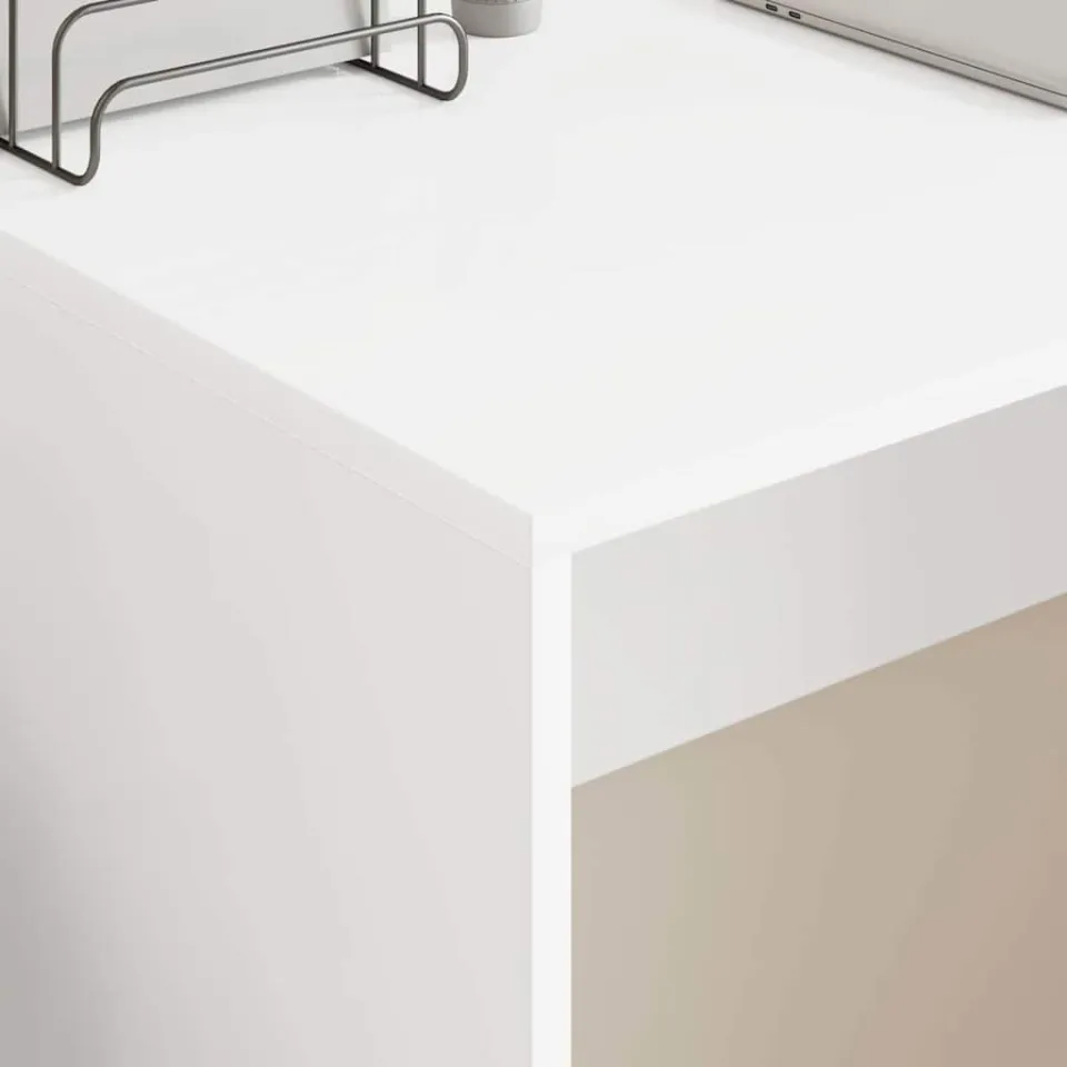 vidaXL Bureau Wit Bewerkt hout 109 x 50 x 78 cm, foto 4