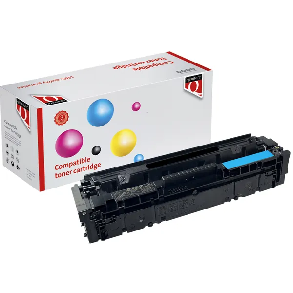 Tonercartridge Quantore alternatief tbv HP CF541A 203A blauw | 1 stuk, foto 2