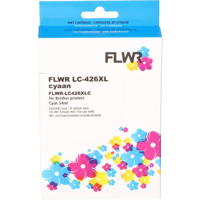 FLWR Cartridges / Brother LC-426XL / cyaan / Geschikt voor Brother