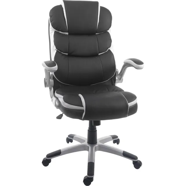MCW Bureaustoel MCW-F80, bureaustoel, directiedraaistoel, kunstleer ~ zwart