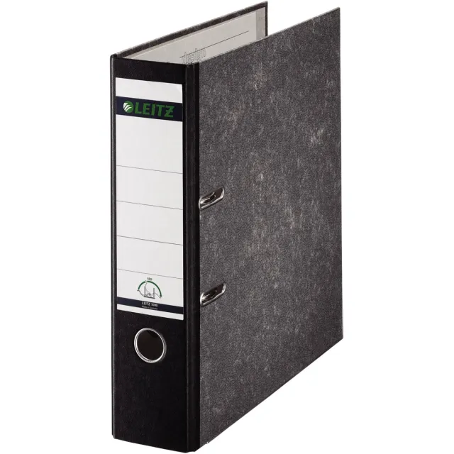 Leitz Ordner leitz 1082 180° 80mm karton folio zwart